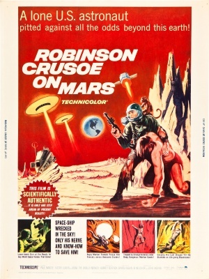 Robinson Crusoe on Mars movie poster (1964) tote bag