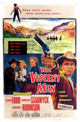 The Violent Men movie poster (1955) mouse pad