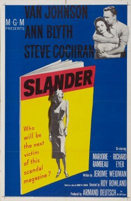 Slander movie poster (1956) poster