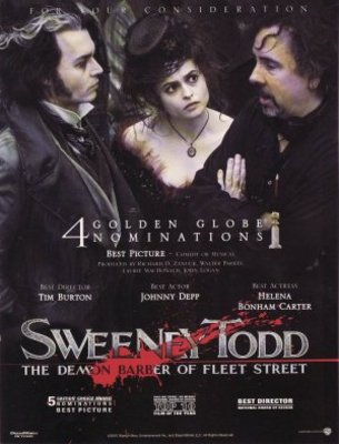 Sweeney Todd: The Demon Barber of Fleet Street movie poster (2007) hoodie