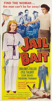 Jail Bait movie poster (1954) tote bag