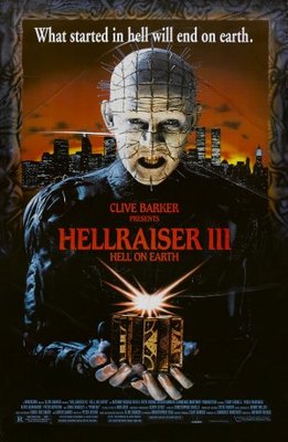 Hellraiser III: Hell on Earth movie poster (1992) tote bag
