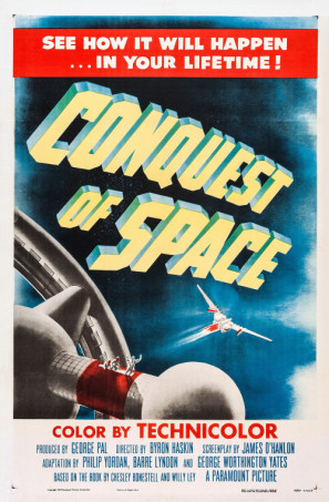 Conquest of Space movie poster (1955) tote bag