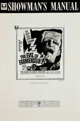 The Evil of Frankenstein movie poster (1964) calendar