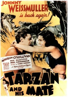 Tarzan and His Mate movie poster (1934) mouse pad