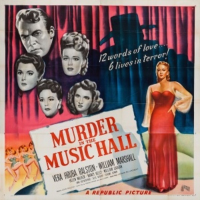 Murder in the Music Hall movie poster (1946) tote bag