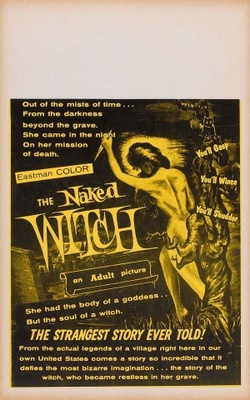 The Naked Witch movie poster (1961) mouse pad