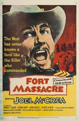 Fort Massacre movie poster (1958) mug
