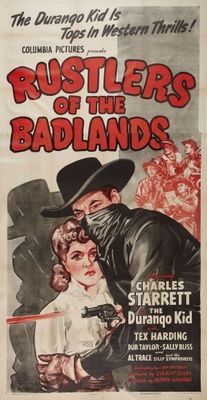 Rustlers of the Badlands movie poster (1945) mouse pad