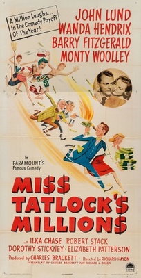 Miss Tatlock's Millions movie poster (1948) tote bag