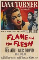 Flame and the Flesh movie poster (1954) t-shirt #MOV_eb2222a1