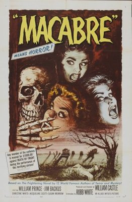 Macabre movie poster (1958) calendar