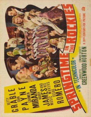 Springtime in the Rockies movie poster (1942) tote bag