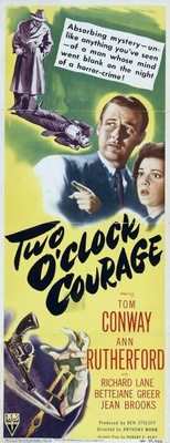 Two O'Clock Courage movie poster (1945) Sweatshirt