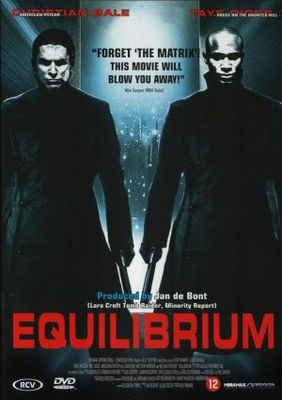 Equilibrium movie poster (2002) tote bag