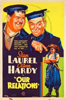 Our Relations movie poster (1936) mouse pad
