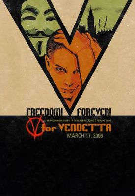 V For Vendetta movie poster (2005) tote bag #MOV_f1db724c