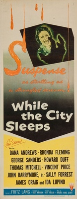 While the City Sleeps movie poster (1956) poster