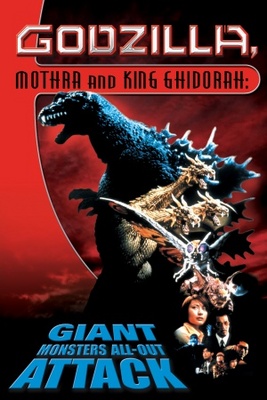 Gojira, Mosura, Kingu GidorÃ¢: DaikaijÃ» sÃ´kÃ´geki movie poster (2001) Poster MOV_f36d6c8a