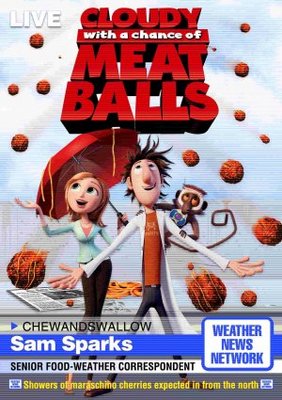 Cloudy with a Chance of Meatballs movie poster (2009) Sweatshirt