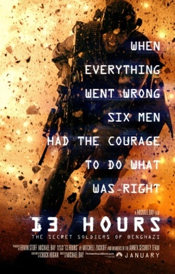13 Hours: The Secret Soldiers of Benghazi movie poster (2016) tote bag