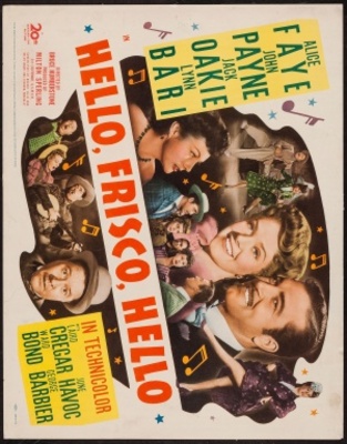 Hello Frisco, Hello movie poster (1943) Sweatshirt
