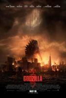 Godzilla movie poster (2014) Longsleeve T-shirt #1136352