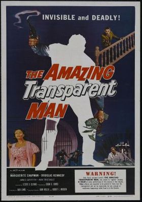 The Amazing Transparent Man movie poster (1960) tote bag