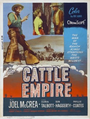 Cattle Empire movie poster (1958) calendar