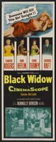 Black Widow movie poster (1954) Longsleeve T-shirt #647751