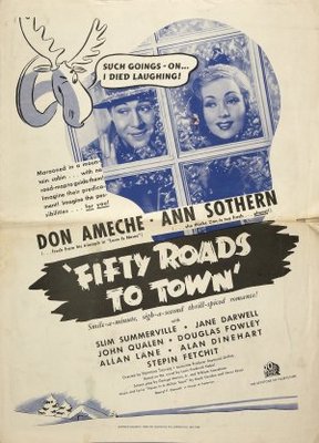 Fifty Roads to Town movie poster (1937) tote bag
