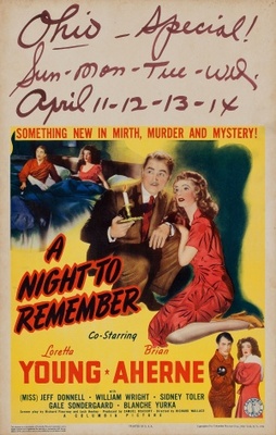 A Night to Remember movie poster (1943) mouse pad