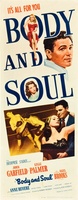 Body and Soul movie poster (1947) Longsleeve T-shirt #717614