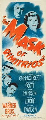 The Mask of Dimitrios movie poster (1944) poster