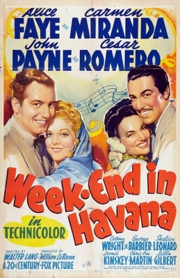 Week-End in Havana movie poster (1941) hoodie