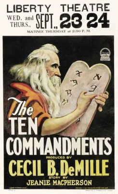 The Ten Commandments movie poster (1923) poster