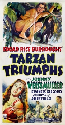 Tarzan Triumphs movie poster (1943) tote bag