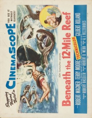 Beneath the 12-Mile Reef movie poster (1953) Mouse Pad MOV_fb9d0a8b