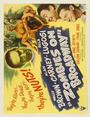 Zombies on Broadway movie poster (1945) calendar