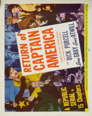 Captain America movie poster (1944) calendar