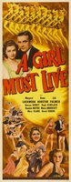A Girl Must Live movie poster (1939) Poster MOV_fc0c2c75