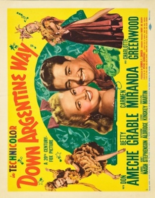 Down Argentine Way movie poster (1940) calendar