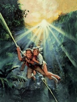 Romancing the Stone movie poster (1984) t-shirt #MOV_fc73497a