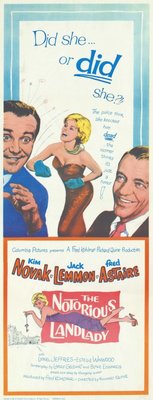 The Notorious Landlady movie poster (1962) calendar