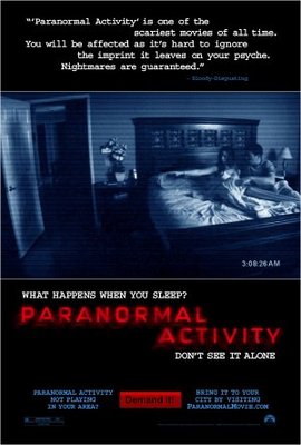 Paranormal Activity movie poster (2007) calendar