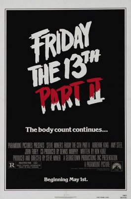 Friday the 13th Part 2 movie poster (1981) calendar