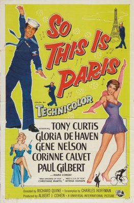 So This Is Paris movie poster (1955) calendar