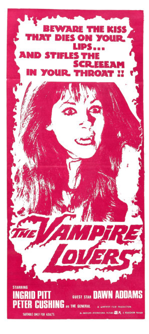 The Vampire Lovers movie poster (1970) Longsleeve T-shirt