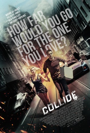 Collide movie poster (2016) tote bag