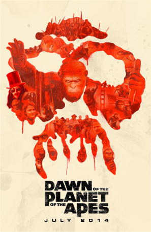 Dawn of the Planet of the Apes movie poster (2014) Poster MOV_g4c6wk2v